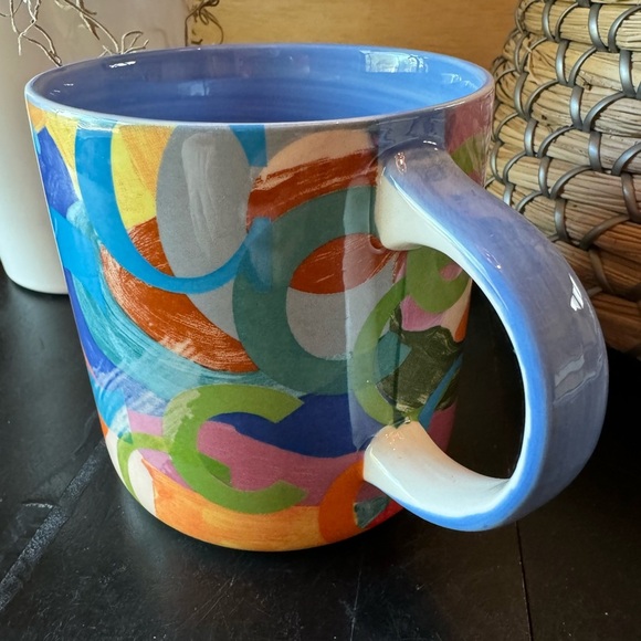ANTHROPOLOGIE Multi-Colored Lottie Initial Monogram ‘C’ Mug - Picture 4 of 11